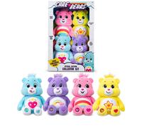 Basic Fun Care Bears - Set di 4 giocattoli in peluche, morbido e morbido, perfetto per collezionare e giocare, adatto per ragazzi e ragazze dai 3 anni in su