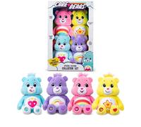 Basic Fun Care Bears - Set di 4 giocattoli in peluche, morbido e morbido, perfetto per collezionare e giocare, adatto per ragazzi e ragazze dai 3 anni in su