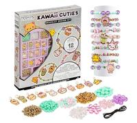 Basic Fun Fashion Angels Kawaii Cuties Bracelet Design Kit - Crea 12 Braccialetti Kawaii con 10 Charms Carini e 20 Perline Speciali - Kit di Creazione Gioielli per Ragazze dai 6 Anni in Su