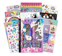Basic Fun Fashion Angels Libro con Oltre 1000 Adesivi Unicorno, 8+ Anni