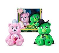 Basic Fun Orsetti del Cuore 22 cm - Set 2 Peluche Wicked (Good Luck come Elphaba & Love-a-Lot come Glinda) - Collezione Care Bears x Wicked