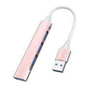 BASIC HOUSE 4 in 1 USB Type-C a 3 porte USB 2.0 USB 1 porta 3.0 PD adattatore multifunzione per porta di ricarica (USB rosa)