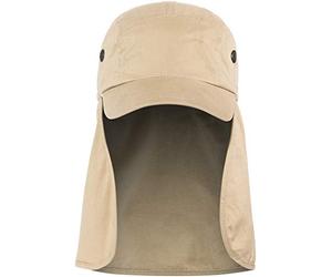Basic Nature, Cappello con Visiera e Protezione per Il Collo, Beige (Natur), L