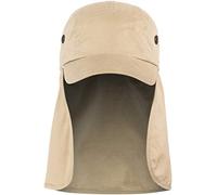 Basic Nature, Cappello con Visiera e Protezione per Il Collo, Beige (Natur), M