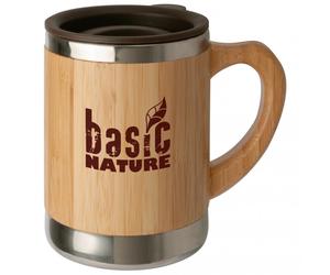 Basic Nature - Stainless Steel Mug - "Bamboo" - Tazza 0,3 l beige