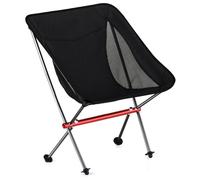 Basic Nature - Travelchair Ultralight Low Rest - Sedia da campeggio 48 x 46 x 68 cm nero