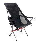 Basic Nature - Travelchair Ultralight Relax - Sedia da campeggio 89 x 57 x 97 cm nero