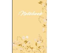 Basic Pastel Orange Yellow Flower Aesthetic Notebook - Multicolor 100pg lined: Pastel Orange Yellow Flower Aesthetic Notebook - Multicolor
