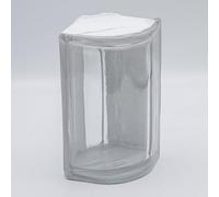 Basic, pietra angolare in vetro trasparente, 10,5 x 19 x 8 cm