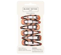 Basic Sense Fermagli per capelli in resina epossidica Sleepies per ragazze, forte tenuta e durevole, un set di 6 pezzi, tartaruga
