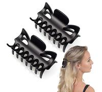 Basic Sense Mollette per capelli grandi da 8,1 cm, per tutti i tipi di capelli, tenuta forte e durevole, 2 pezzi