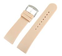 Basic Silicone Bracciale in Beige, liscio, Piatto, 24 mm orologi ricambio Bracciale