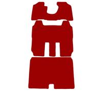 Basic Tappetini per Honda Element 2 file di sedili+tronco 2003-2007 Rosso Tappet