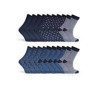 Basic Treasure 10 Paia Calzini Donna a Righe e Pois Donna | Cotone Traspirante che Regola la Temperatura, Elastico Sottile per un Comfort Ottimale, Non Scivolano