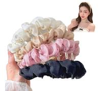 Basicallyt/Probabledy/Fondamentalmente/Probability Retro High Skull Cerchietto con perle, reversibile antiscivolo con perle, elegante fascia per capelli artificiale vintage alto cranio (D, taglia