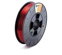 Basicfil PET 1.75mm, 500 gr filamento per stampante 3D, Rosso trasparente