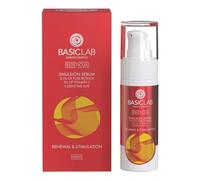 BasicLab Dermocosmetics Emulsion Siero viso con retinolo, coenzima Q10 e vitamina C | 15 ml | Siero da notte anti-rughe per donne