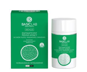 BasicLab Micellis - Peeling detergente enzimatico per pelle grassa, acneica e sensibile 35 g