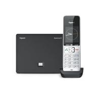 BasicLine IP + COMFORT 500HX - Base per telefonia via Internet, abbinata a un ricevitore HX, qualità vocale HD, Made in Germany, argento-nero [Compatibile in DE, IT, FR, NL, BE, ES, CHE]