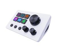 Basicolor Tastiera per lo streaming macro, Stream Controller Deck Gaming con tasti di scelta rapida, con 6 tasti di scelta rapida LCD personalizzabili, 3 pulsanti e 3 manopole, azioni di attivazione