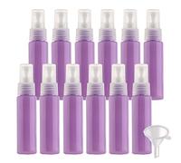 BasicPacking 50 Pezzi 30ml Flacone Spray Vuoto Plastica Giallo, Mini Flacone Spray Portatile Riutilizzabile per Nebbia, Bottiglia di Profumo, Cosmetica, Viaggio con 4x Imbuti