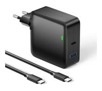 Basicvolt Alimentatore USB C 90W 65W Caricatore con Dell HP Lenovo Asus Acer Samsung Notebook Caricabatterie PC Portatile con Porta USB 5V 2A, Ricarica Rapida