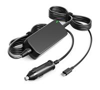Basicvolt Caricatore Auto USB C 100W, Caricabatteria da auto per Laptop Lenovo HP Dell ASUS Acer Samsung Notebook Alimentatore PC Portatile per Auto