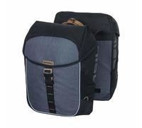 Borsa doppia Basil Miles impermeabile nero ardesia 32 litri