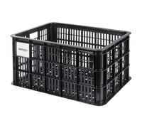 Basil Bauletto MIK S, 40 l, in plastica riciclata, nero, adatto per biciclette da donna, uomo e bambino, con piastra adattatore MIK bloccabile, robusta e pratica