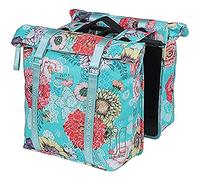 Borsa bici doppia portapacchi amovibile MIK blu Bloom Basil ( Celeste / 35 L )