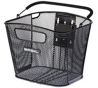 Basil Bold Klickfix, Cestino Anteriore Unisex Adulto, Nero, Taglia Unica