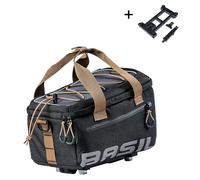 Basil Miles Trunkbag, Borsa portabagagli da Ciclo. Unisex Adulto, Nero/Blu, 7 Litri