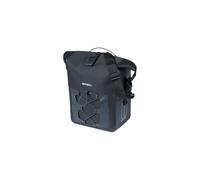 Basil Navigator Waterproof M MIK Studs - 14L, nero, impermeabile, con sistema MIK Studs, ideale per pendolari e attività all'aperto