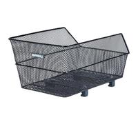 Basil Cento WSL - Cestino posteriore per bicicletta, nero, con sistema WSL, resistente alle intemperie, robusto, 22 litri, ideale per acquisti e uso quotidiano
