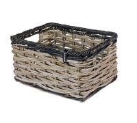 Basil Cestino Anteriore Dijon L a Maglia Larga in Rattan Grigio/Nero