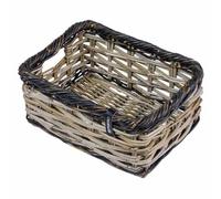 Basil Dijon S - Cestino per bicicletta in rattan intrecciato, 14 l, ideale per piccoli oggetti, ecologico ed elegante