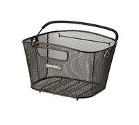 Basil - Cestino da bicicletta unisex per adulti, nero, 41 cm x 32 cm x 27 cm