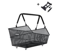 Basil Cento, Cestino per Bicicletta. Unisex Adulto, Nero, 10 kg