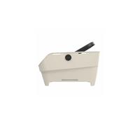 Basil Cento Neo MIK Portabici Posteriore - 21L - In Plastica Riciclata - Riflettente - 46.9x23.7x14.1 cm - Bianco