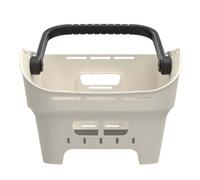 Basil Cento Neo Portabici Posteriore - 21L - In Plastica Riciclata - Riflettente - 46.9x23.7x14.1 cm - Bianco