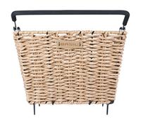 Basil Cento Rattan Look Nx Rear Basket 22l Beige