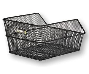 Basil Cestino ruota posteriore Cento S, Nero, 31x21x9 cm a Maglie strette