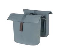 Basil City MIK - Borsa doppia 28-32L, colore blu grafite, impermeabile, con piastra adattatore MIK bloccabile, ideale per città e pendolari