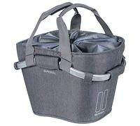 Basil Classic Carry All Klickfix - Cestino anteriore, 15 l, colore: Grigio