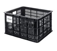 Basil Crate M, Box per Portapacchi Anteriore Unisex-Adulti, Nero, 40 cm x 33 cm x 25 cm