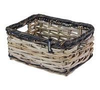 Basil Dijon S - Cestino per bicicletta in rattan intrecciato, 14 l, ideale per piccoli oggetti, ecologico ed elegante