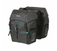 Basil Doppelpacktasche-2179234760, Borsone Unisex Adulto, Nero, 14/16 Litre