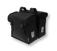 Basil Gepäckträgertasche, Double Bag Mara XXL 47,0 Litre Black Unisex-Adulto, 47 L