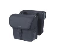 Basil Go Double Bag - Borsa doppia impermeabile, 32 l, colore nero, ideale per shopping, viaggi in città e uso quotidiano