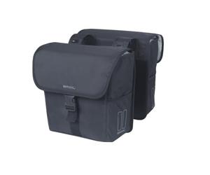 Basil Go Double Bag - Borsa doppia impermeabile, 32 l, colore nero, ideale per shopping, viaggi in città e uso quotidiano
